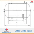 High Pressure Reactor Glass Lined Tank (horizontal type)